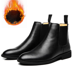 Men Boots Elegant Chelsea Boots Men Cow Suede Leather
