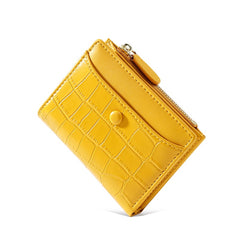 Stone Pattern Small Wallet Women Pu Leather Female Purse Zipper