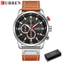 Fashion Date Quartz Men Watches Chronograph Sport Mens Wrist Watch