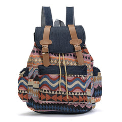 Canvas Vintage Backpack Ethnic Backpacks Bohemian Backpack Schoolbag