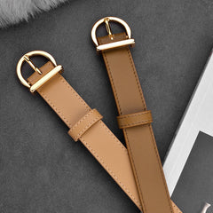 Belt Genuine Leather Ladies Thin Belts Fashion Jeans Windbreaker Waistband