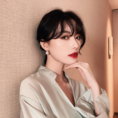 Style Honey Bee Pearl Stud Earrings