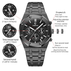 Fashion Business Mens Watches Top Luxury Brand Quartz Watch Men