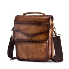 Original Leather Male Casual Shoulder Messenger bag Cowhide Fashion Cross-body