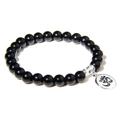 Handmade Natural Stone Lotus Ohm Buddha Beads Bracelet