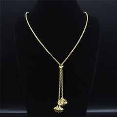 Fashion Bee Stainless Steel Long Necklace