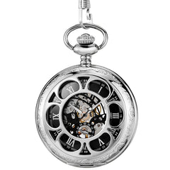 Bronze Mechanical Hand Wind Pocket Watches Roman Numeral