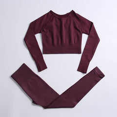 Stretch Breathable Yoga Top Leggings Women Sport Fitness