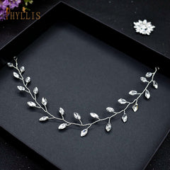 Alloy Leaves Golden Bridal Comb Wedding Hair Accessories
