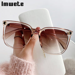 Fashion Oversized Sunglasses Square Design Vintage