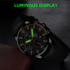 Men Sport Watch Stainless Steel Quartz Wristwatch Man Business Casual Simple