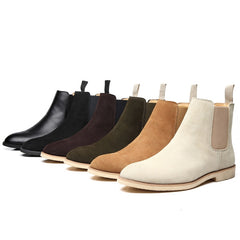 Men Boots Elegant Chelsea Boots Men Cow Suede Leather