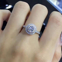 Ring Natural AAA Moissanite Jewelry Style Ring