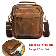 Original Leather Male Casual Shoulder Messenger bag Cowhide Fashion Cross-body Bag