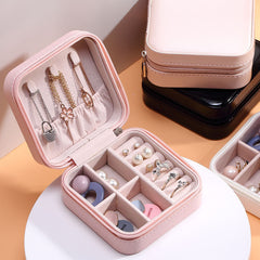 PU Jewelry Organizer Display Travel Jewelry Case Boxes Travel Portable Box