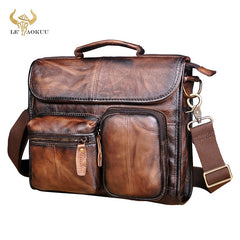Original Leather Male Designer Casual Messenger Crossbody bag