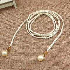 Tassel Belt Braided waistband Boho Girls Thin Waist Rope Knitted waist Belts