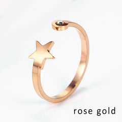 finger ring fashion adjust ring stainless steel woman ring stainless steel