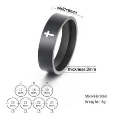 Fashion Simple Stainless Steel Couple Ring