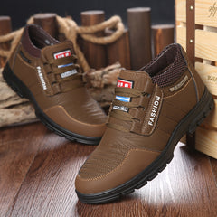 Genuine Leather Men Shoes Platform Casual Shoes