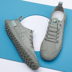 Men Shoes fashion Canvas Loafers Breathable lace up comfortable