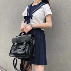 vintage Women Backpacks preppy style student backpack multifunctional