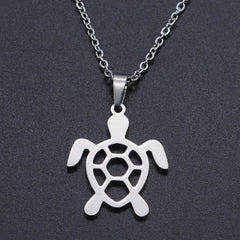 Stainless Steel Necklace For Men Long Chain Small Lightning Pendant