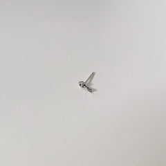 Vintage Sterling Silver Heart Angel Cross Goth Aesthetic Piercing Stud Earrings