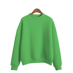 Woman Sweatshirts Sweet O-neck Knitted Pullovers Candy Color Loose