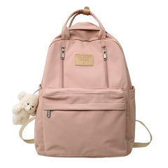 Multifunction Double Zipper Women Backpack Teenager Girls Laptop Backpack