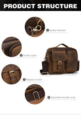 Quality Original Leather Design Male Shoulder messenger bag