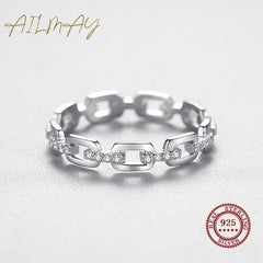 Silver Simple Stackable Charm Finger Ring