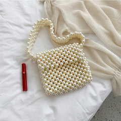 Mini Pearl Bag Handmade Vintage EVA Beaded Fashion Shoulder Bag