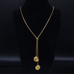 Fashion Bee Stainless Steel Long Necklace