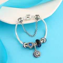 Ocean Collection Blue Turtle Seahorse Narwhal Beaded Dolphin Charm Bracelets