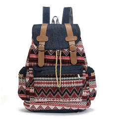 Canvas Vintage Backpack Ethnic Backpacks Bohemian Backpack Schoolbag