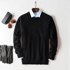 Men Cashmere Sweater Autumn Winter Soft Warm Jersey Jumper