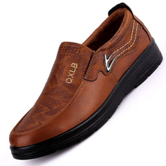 Men Casual Shoes Fashion Leather Shoes for Men Flat Shoes Driving Sneakers