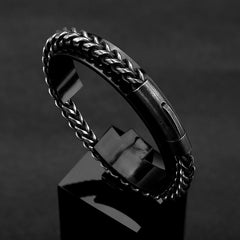 Vintage Chain Link Men Bracelet Handmade Punk Rock Stainless Steel