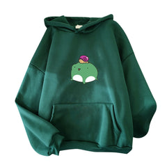 Frog Hoodie Vintage Harajuku Women's Winter Hoodies Kawaii Cute