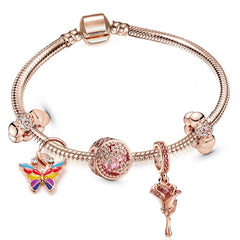 Heart-shaped Pendant Charm Bracelet Fit