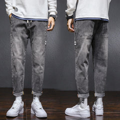 Baggy Men Cargo Jeans Fashion Harlan Cotton Streetwear