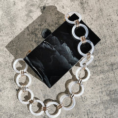 Ink Marble Acrylic Bag Fashion Women Clutches Bridesmaid Handbags