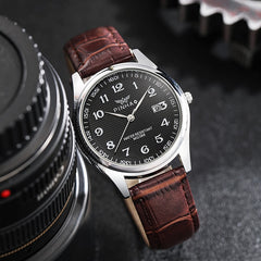 Casual Fashion Leather Strap Men Watches Montre de luxe homme