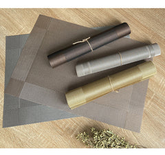 6/4pcs Rectangle Placemat Restaurant Washable PVC Durable Dining Table