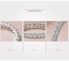 Rings For Women Silver Color Cubic Zirconia Ring Trendy Jewelry