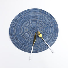 Round Cotton Woven Nordic Non-slip Kitchen Accessories Placemat