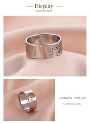 Hollow Stainless Steel Ring for Women Men Viking Tree of Life Finger Rings