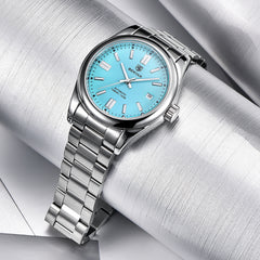 Men Mechanical Wristwatches 10Bar Waterproof Automatic Watch Stainless Steel