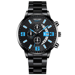 hombre Mens Fashion Business Watches Men Sports Stainless Steel Quartz